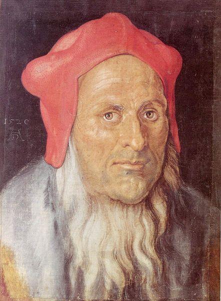 Portrat eines bartigen Mannes mit roter Kappe, Albrecht Durer